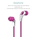 Portable HI-FI Stereo In-ear Earphone with Hands-free In-line Microphone - Rose