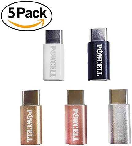 [ 5 Pack] Type C Adapter, USB C to Micro USB Convert Connector for Sony XPERIA XZ2 XZ COMPACT XA1 XA2 Compact Samsung Galaxy S9 S8 Note 8 Pixel 2 XL Nexus 6P LG G6 V20 Nintendo Switch (5 Pack Mixed)