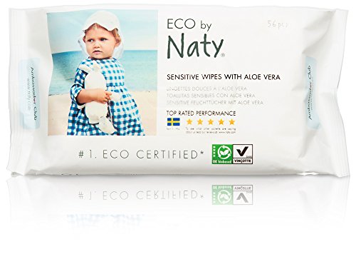 Naty by Nature Babycare Eco Baby Wipes with Aloe Vera, 12 Counts of 56 (672 wipes)