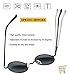 Joopin Round Sunglasses Circle Hippie Sun Glasses Polarized UV400 Trendy Teashade Circular Shades for Women Men Halloween Costume (Silver Black)