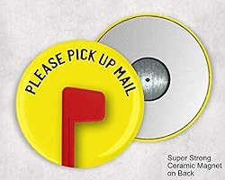 Red Flag with Bright Yellow Background Please Pick