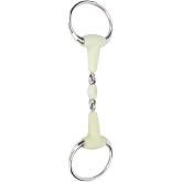 Horse Bit Horse Mouth Bit, BitsHorse Snaffle Bit, Flavor Easy to Control Horse Mouth Bit Portable Rubber Wrapped for Racing
