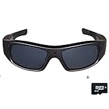 TOBENONE Sunglasses with Camera HD 720P Video Recording Glasses with 8GB SD Card Black