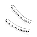Sterling Silver Beaded Crawler Climber Ear Cuff Earrings, One Pair Set Women