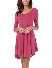 Urban CoCo - Vestido de manga 3 4 para mujer