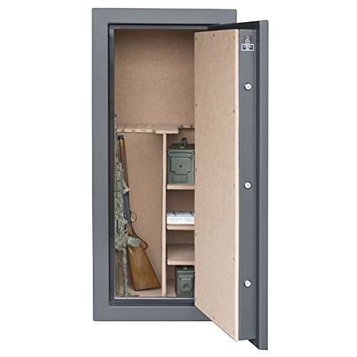 Sportsman Series Buffalo GUNSAFE28 Fire Resistant 28 Rifle Gun Safe with Electric Lock, 4.1 Cubic Feet, Black