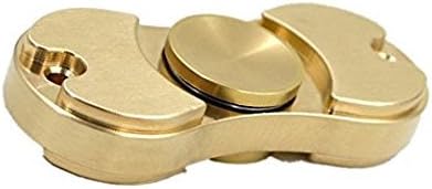 PREMIUM BRASS Fidget Toy with BONUS CARRY BAG - Hand Craftsmanship &amp; METAL WEIGHTED FOR SMOOTHEST SPIN - Relieves Stress &amp; Increases Focus for Adults &amp; Children - 100% Satisfaction Guarantee ...