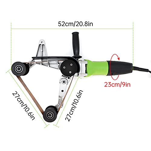 VICSEC Stainless Round Tube Steel Pipe Sander Belt Grinder Drawing