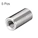 uxcell M6 Round Connector Nuts, 304 Stainless Steel Coupling Nut 20mm/0.78inch Length,Pack of 5