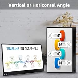 4K Portable Monitor, AYY 400 cd/m² Ultra Bright