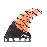 Aimshine G5 Future Surfboard Fin,Core Carbon Thrusters,Center Fin for Longboard& Paddleboard(Orange)