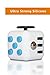 Fidget Cube Fidget Dice Toy - Now available in 13 different colors! - Relieves Stress, Anxiety Helps to Focus - For adults and children - Extra Durable Silicon Non-Plastic Twiddle Cube (White-Blue)