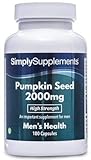 Simply Supplements Pumpkin Seed 2000mg | 90+90 (180) Capsules | Supports the health of mature men