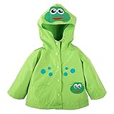 Ephex Kid Boys Girls Frog Waterproof Outwear Jacket Coat with Hood