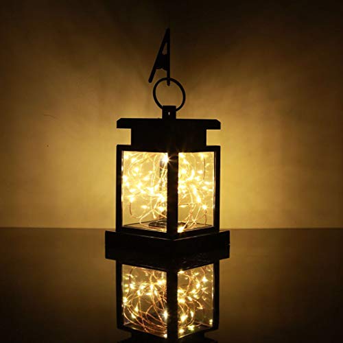 Tinpa Solar Lantern Lights Outdoor Fairy String Lights Hanging Lamp
