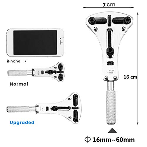 [2018 Newest Version] Baban 168 Pcs Watch Repair Kit, Watch Tool Kit Professional Spring Bar Tool Set Larger Adjustable Case Opener, Forceps, Watch Band Link Pin Watch Band Remover - Thumbnail 3