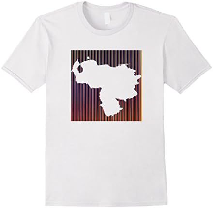 Mens VENEZUELA MAP KINETIC SHIRT Medium White
