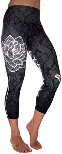 Inner Fire Lotus - Capri Yoga Pant - 8 (Medium)