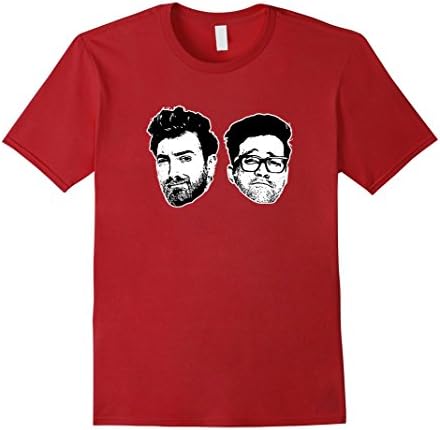 Mens Rhett &amp; Link Wheat Paste Tee 3XL Cranberry