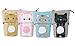 iSuperb Standing Pencil Pouch Pencil Case Cute Cat Telescopic with Zipper Canvas Kwaii Cartoon Pencil Bag Stationery Box for Kids Girls Boys School Supplies 7.5 x 4.9 x 3.0inch/4.1x 3.0inch
