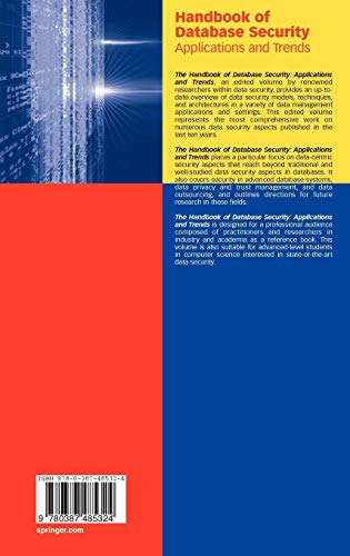 Handbook of Database Security: Applications and Trends - Best Tech Deal ...