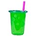 Tegion Thin Short Reusable Toddlers& Kids Silicone Straws for The First Years Take & Toss Spill Proof Straw Cup,10-14 oz Small Tumbler (Girls Color)