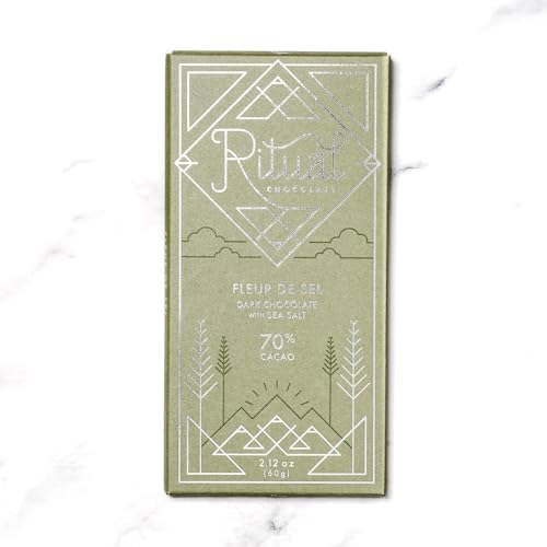 Ritual Dark Chocolate Bar, Fleur De Sel 70 Cacao, Notes of