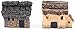 LeBeila Miniature Fairy Garden Stone Houses, 6 Mini Cottage House Miniatures Decor Accessories Fairies Gardening Decoration Statues Kit For Outdoor Patio Micro Landscape Yard Bonsai Decal Gifts (6PCS)