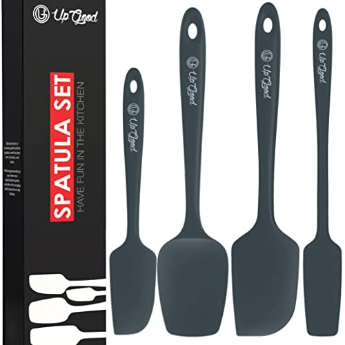 UpGood Silicone Spatula Set 600°F High Heat Resistant Nonstick, Small and Large Kitchen