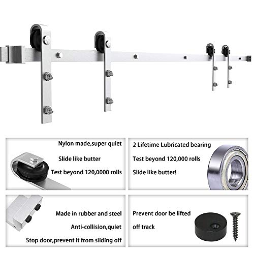 WINSOON Modern Classic Indoor 304 Stainless Steel Double Sliding Door