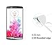 TANTEK [3-Pack Screen Protector for LG G3,Tempered Glass Film,Ultra Clear,Anti Scratch,Bubble Free,Case Friendly