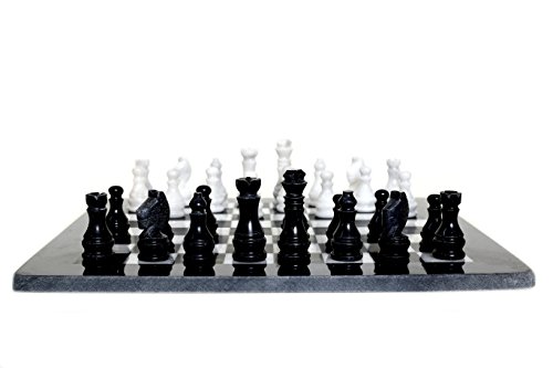 RADICALn Handmade Black and White Marble Full Chess Game Original Marble Chess Set