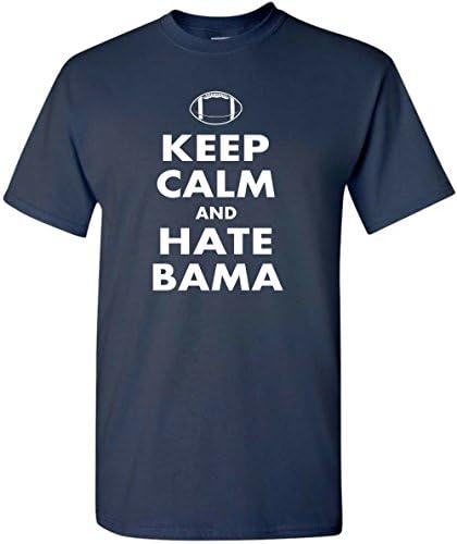 Auburn Keep Calm and Hate Bama Football T-Shirt (X-Large)