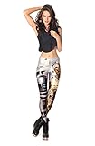 Jelinda® Sexy Women Star Wars Tattoo Robot Stretchy Tights Legging Pants