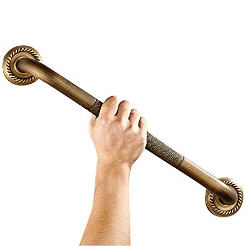 Leyden Wall Mount Antique Brass Material Grab Bar Bathroom Accessories - Thumbnail 5