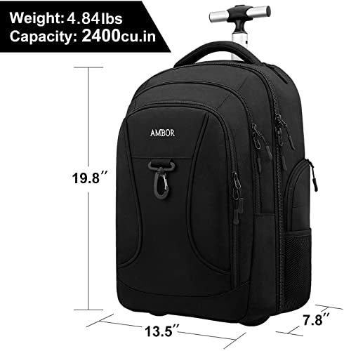 carry on size backpack with wheels