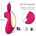 Rabbit G-spot Clitoral Sucking Vibrator for clit nipple stimulation, Treediride Rechargeable Silicone Vagina Anal Mini Sucker Waterproof Licking Tongue Vibrators Sex Toy with 10 Modes for Women Couple