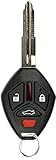 KeylessOption Keyless Entry Remote Uncut Car Key Fob Replacement for OUCG8D620MA
