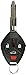 KeylessOption Keyless Entry Remote Uncut Car Key Fob Replacement for OUCG8D620MA