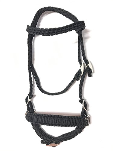 black pony bitless bridle horse tack side pull hackamore