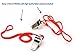 Whistle includes 2 Pack of Stainless Steel Whistles with Lanyard, Loud Crisp Sound Perfect for any Coach, Referee, Sports, Survival, Emergency or Sporting Event