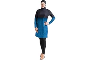 Dalaura Muslim Burkini Swimsuits for Women 3-Piece Set with Hijab – Full Coverage Modest Swimwear for Women - XS to Plus Size
