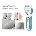 Electric Callus Remover - Foot File Callus Shaver Pedicure Foot File with Diamond Crystals Cordless Foot File 2 Callus Remover Head &1 Shaver Head Included Scraper
