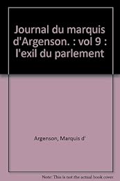 Journal du marquis d'Argenson