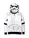 Star Wars Boys Storm Trooper Character Hoodie Zip Sweatshirt (M (8))