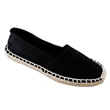 Wild Diva Tika-01 Women Espadrille Slip-On Boat Flat Shoes Causal Loafer Classic Canvas SNJ SHOES