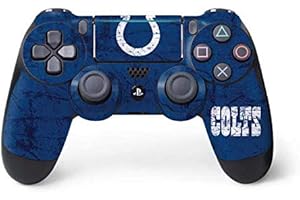Skinit Decal Gaming Skin Compatible with PS4 Pro/Slim Controller - Officially Licensed NFL Indianapolis Colts Distressed Design