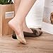 Flammi Women's Ultra Low Cut Liner Socks with Sling Back No Show Padded Half Socks (Shoe-Size 5-8 US, 4 Pairs- Beige)