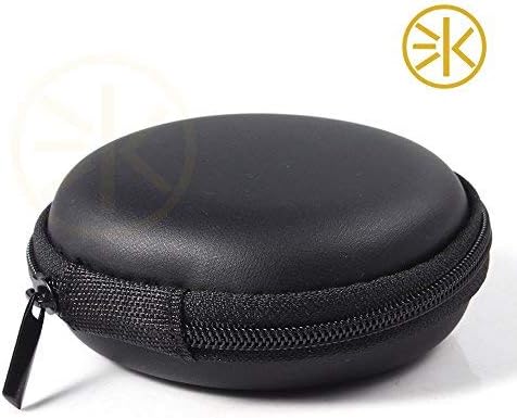 3Keys Earphone/Cable Case Pocket Size Holder Case Portable Protection Storage Bag for Earphone Headset Headphone Black