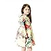 Kids Peony Print Hooded Waterproof Raincoat Rain Coats/Jacket for Girls for Boy